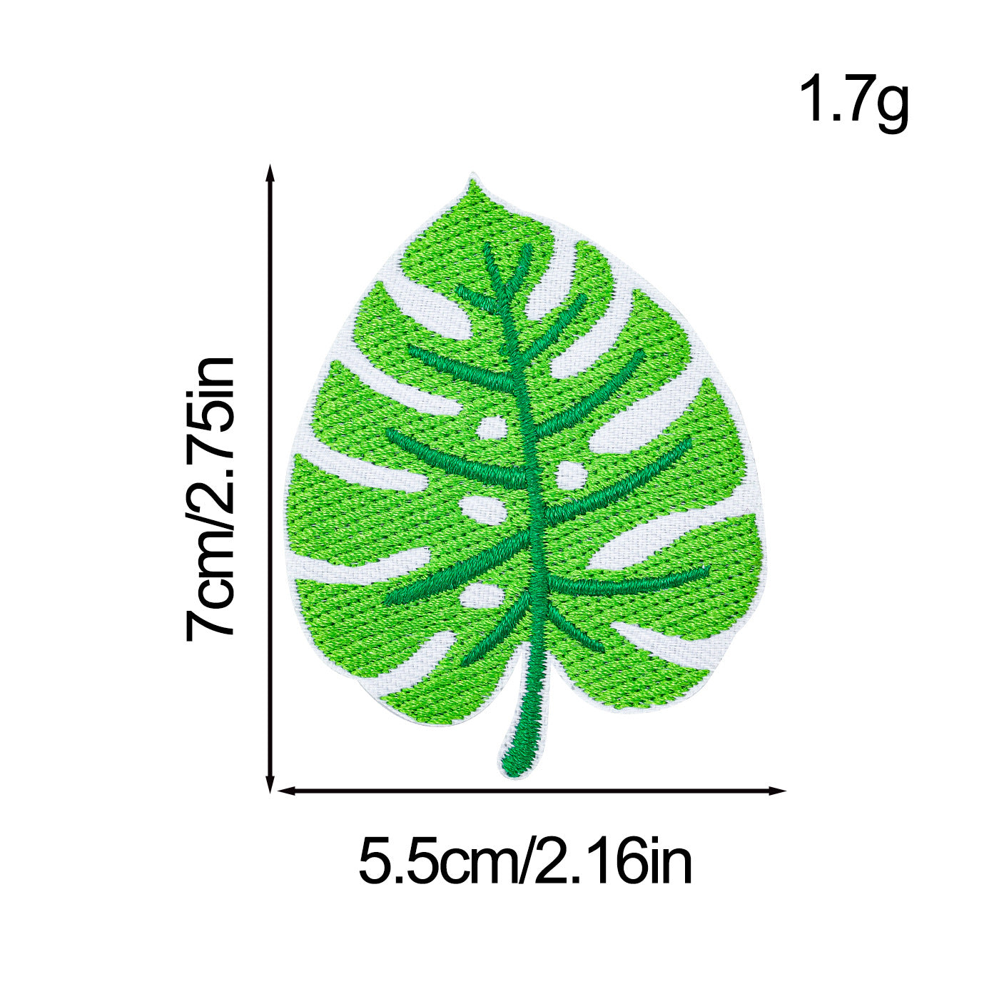Wholesale Leaf embroidered patch pattern cloth patch